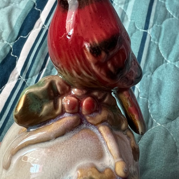New Ceramic CARDINAl Red Bird BELL Christmas Holiday Seasonal Home Decor Kirkla - Picture 5 of 7